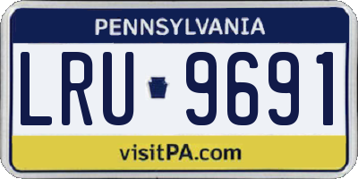 PA license plate LRU9691