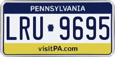 PA license plate LRU9695