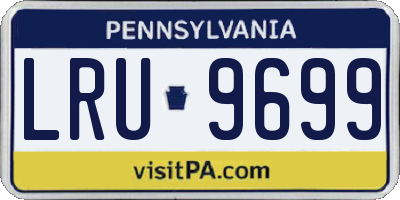 PA license plate LRU9699