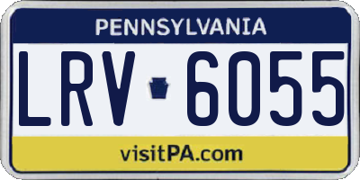 PA license plate LRV6055