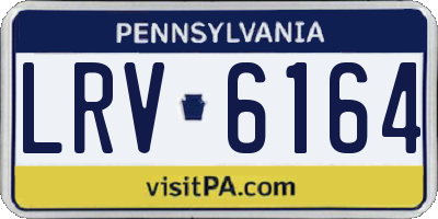 PA license plate LRV6164