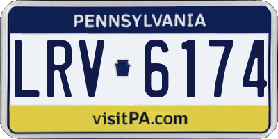 PA license plate LRV6174