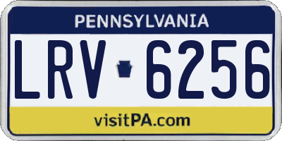 PA license plate LRV6256
