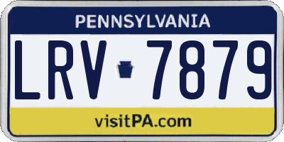 PA license plate LRV7879