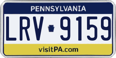 PA license plate LRV9159