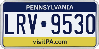 PA license plate LRV9530