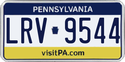 PA license plate LRV9544