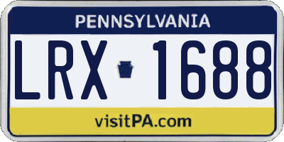 PA license plate LRX1688