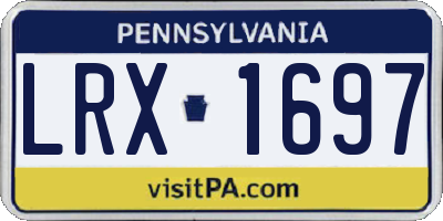 PA license plate LRX1697
