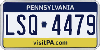 PA license plate LSQ4479