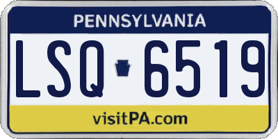 PA license plate LSQ6519