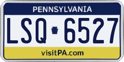 PA license plate LSQ6527