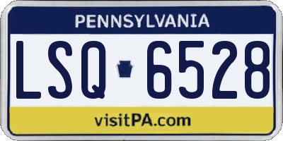 PA license plate LSQ6528