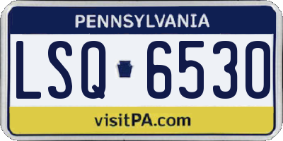 PA license plate LSQ6530