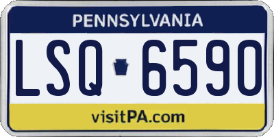 PA license plate LSQ6590