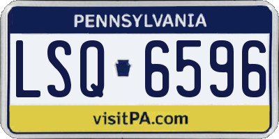 PA license plate LSQ6596