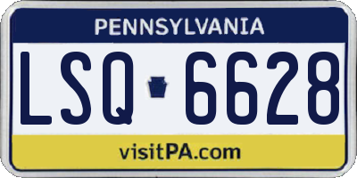 PA license plate LSQ6628