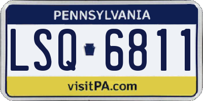 PA license plate LSQ6811