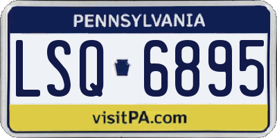 PA license plate LSQ6895