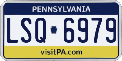 PA license plate LSQ6979