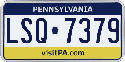 PA license plate LSQ7379