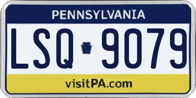 PA license plate LSQ9079