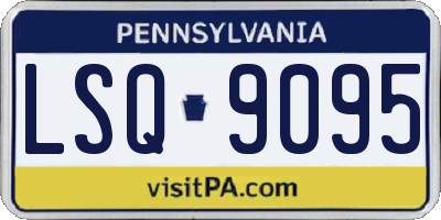 PA license plate LSQ9095