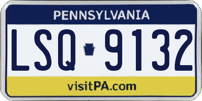 PA license plate LSQ9132