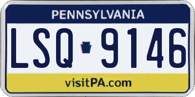PA license plate LSQ9146
