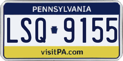 PA license plate LSQ9155