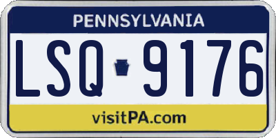 PA license plate LSQ9176