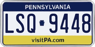 PA license plate LSQ9448