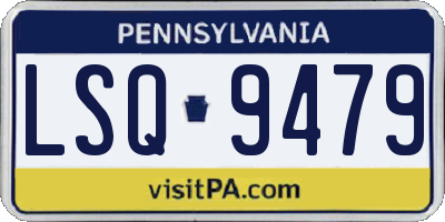 PA license plate LSQ9479