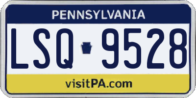 PA license plate LSQ9528