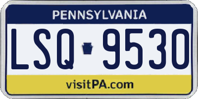 PA license plate LSQ9530