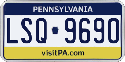 PA license plate LSQ9690