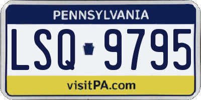 PA license plate LSQ9795
