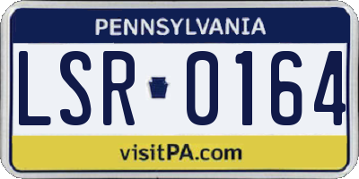 PA license plate LSR0164