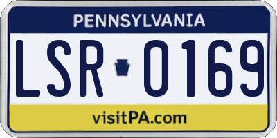PA license plate LSR0169