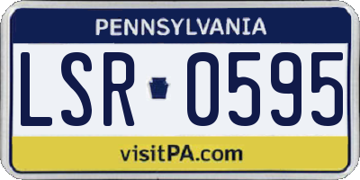 PA license plate LSR0595