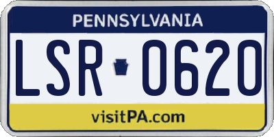 PA license plate LSR0620
