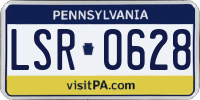 PA license plate LSR0628