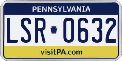 PA license plate LSR0632