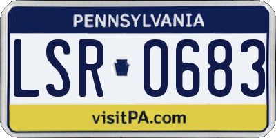PA license plate LSR0683