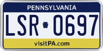 PA license plate LSR0697