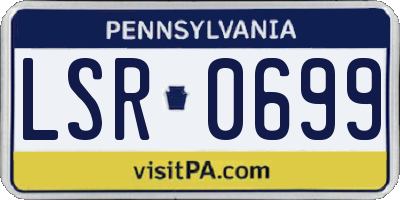 PA license plate LSR0699