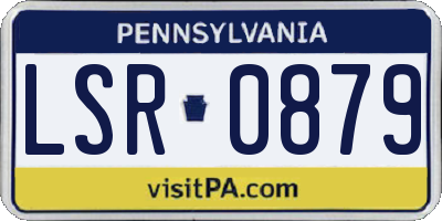 PA license plate LSR0879