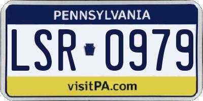PA license plate LSR0979
