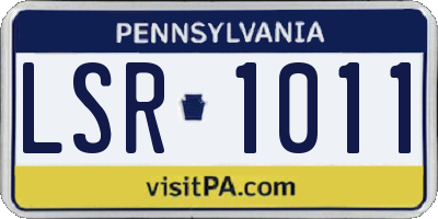 PA license plate LSR1011