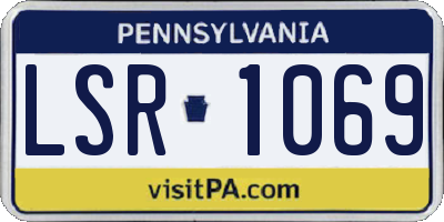 PA license plate LSR1069